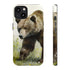 Grizzly Bear in a Field - Impact Resistant Phone Case iPhone 13 Glossy